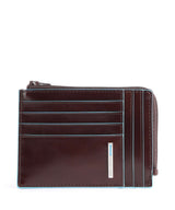 Piquadro Blue Square RFID Creditcardhouder mahogany