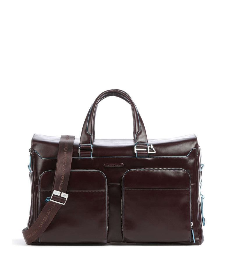 Piquadro Blue Square Weekend bag mahogany