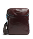 Piquadro Blue Square Crossbody bag mahogany