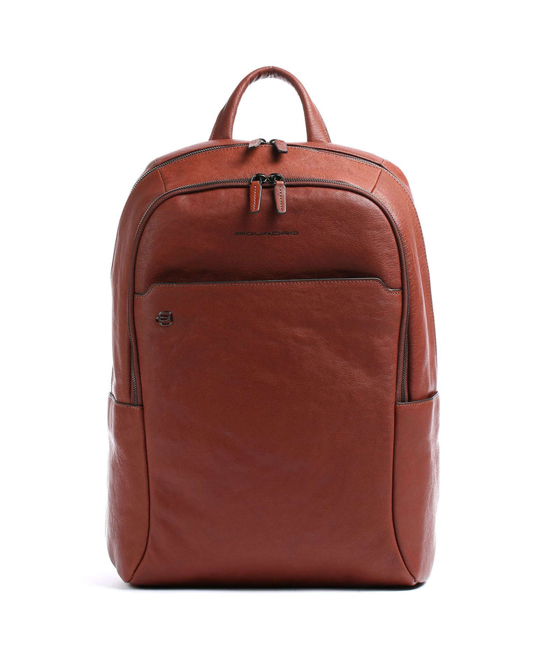 Piquadro Black Square Laptop backpack tobacco