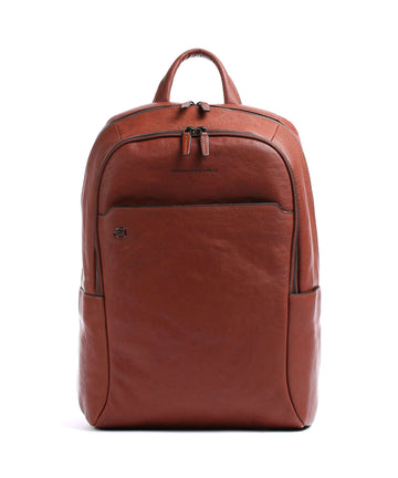 Piquadro Black Square Sac à dos d'ordinateur tobacco