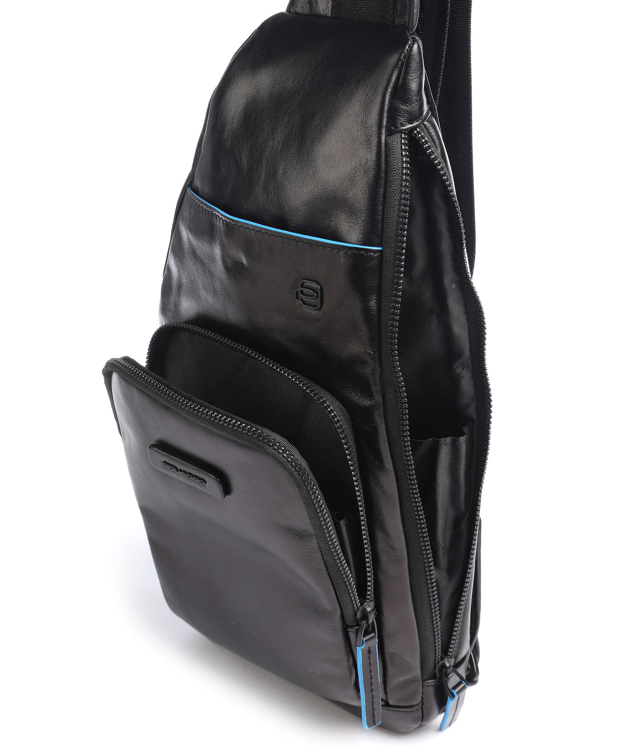Piquadro Blue Square Revamp Sling bag black
