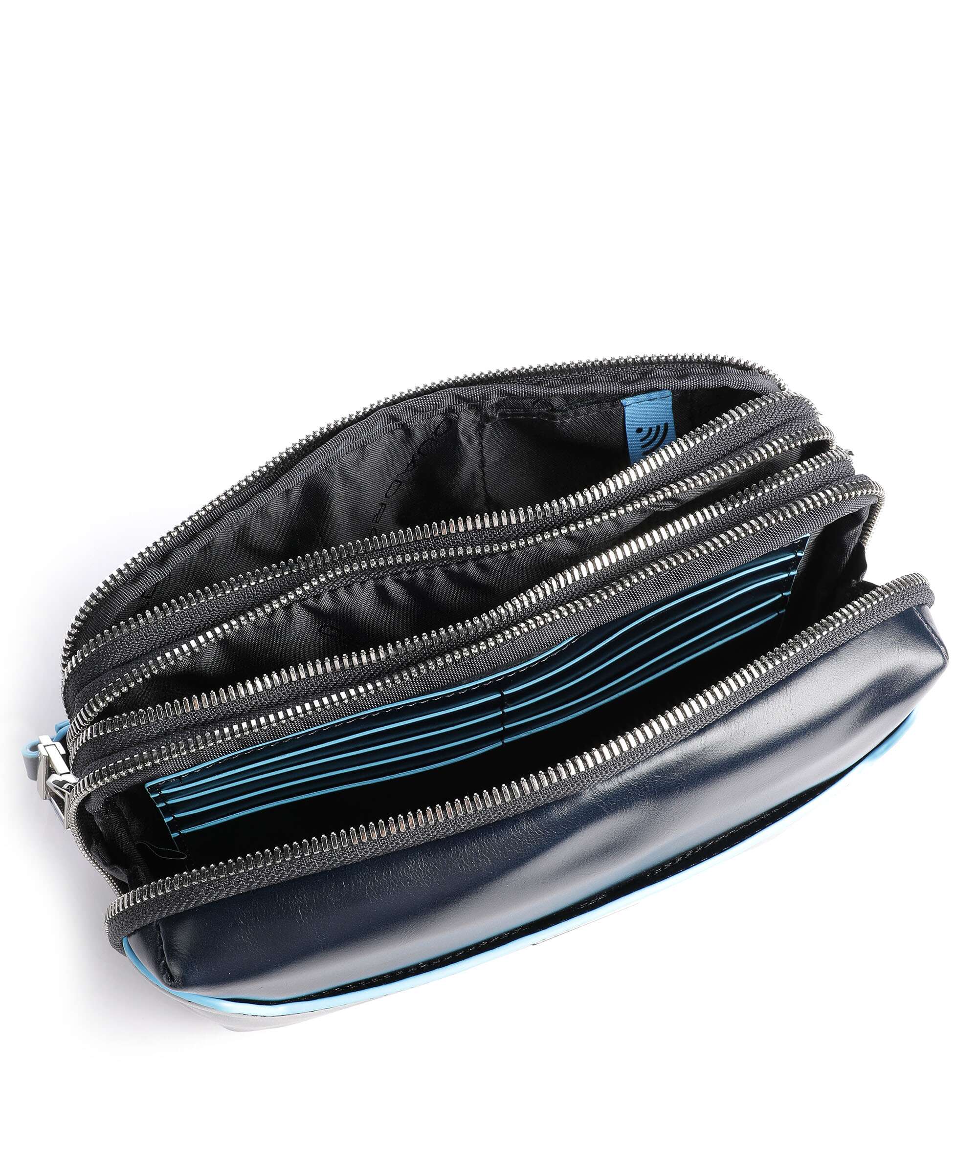 Piquadro Blue Square Wristlet blue