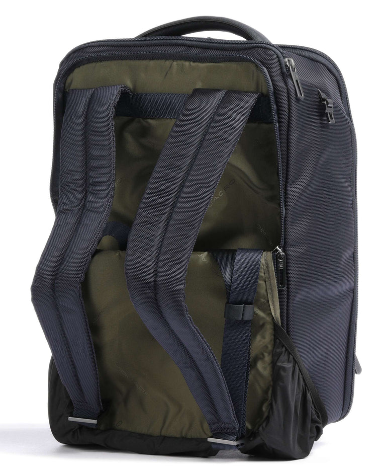 Piquadro Brief Backpack with wheels blue
