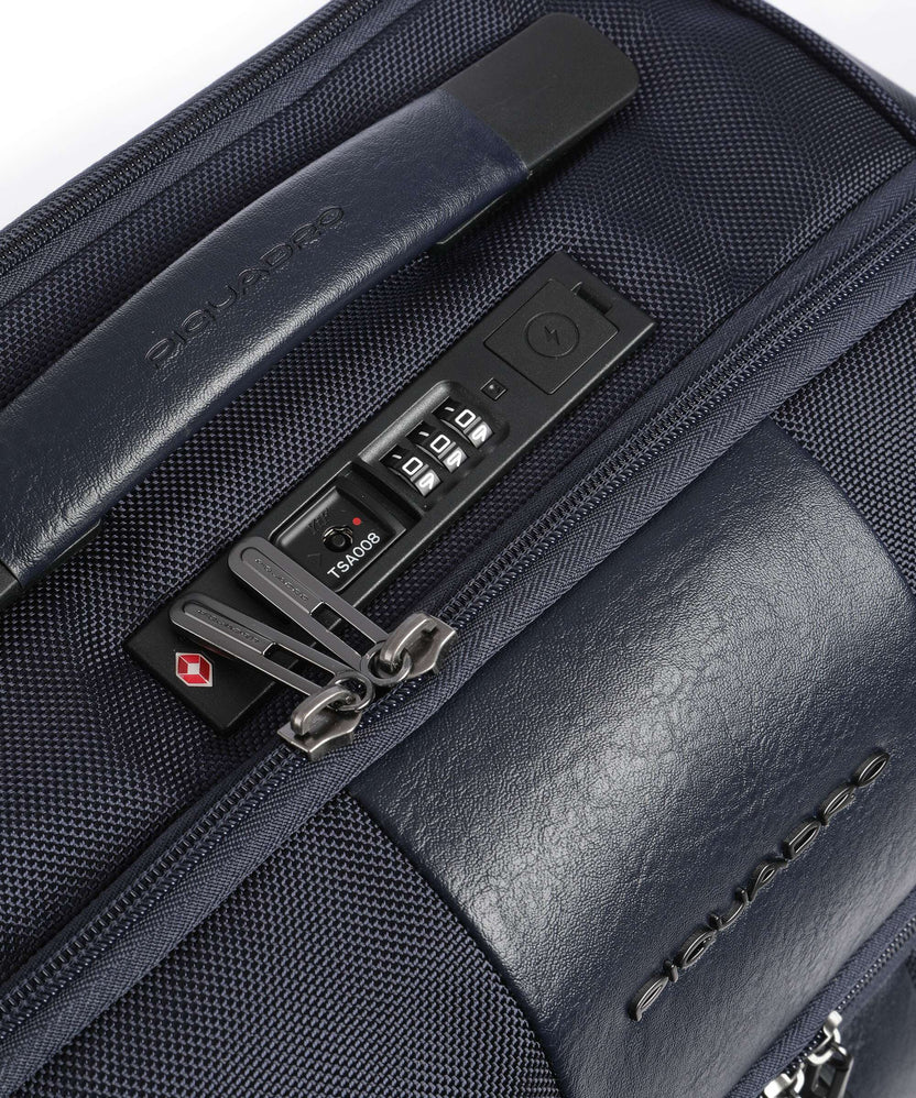 Piquadro Brief S Spinner (4 wheels) blu