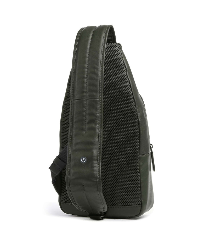 Piquadro Urban LED Sling bag forest green