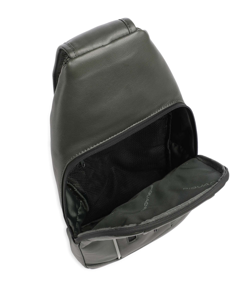 Piquadro Urban LED Sling bag forest green