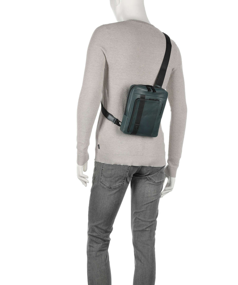 Piquadro David Crossbody bag verde