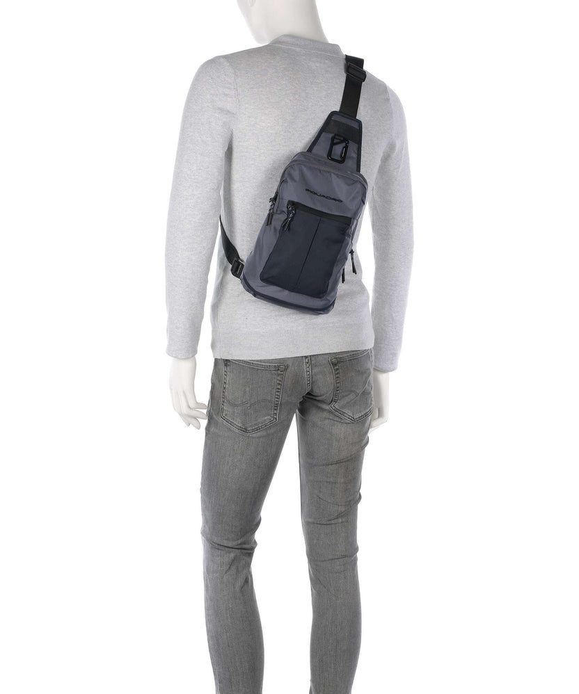 Piquadro Arne Sling bag blu nebbia