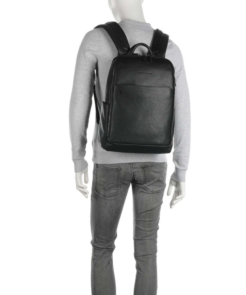 Piquadro Black Square Backpack nero