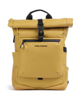 Piquadro Corner 2.0 Rolltop rugzak ocra