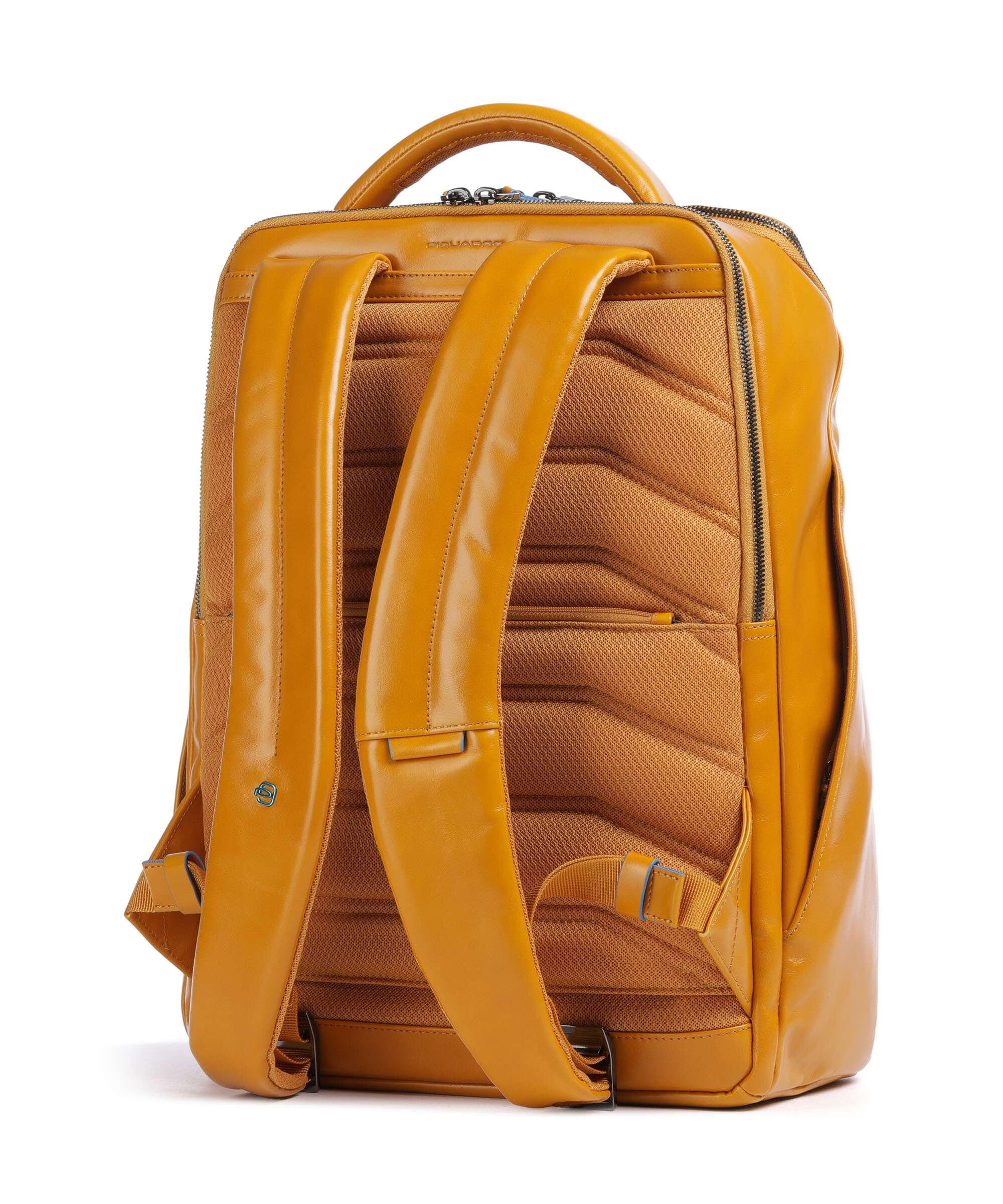 Piquadro Blue Square Backpack giallo zafferano