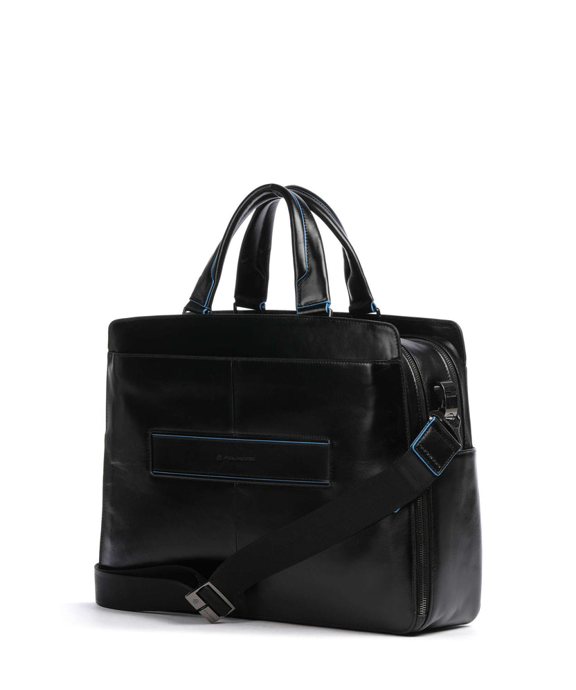 Piquadro Blue Square Briefcase nero