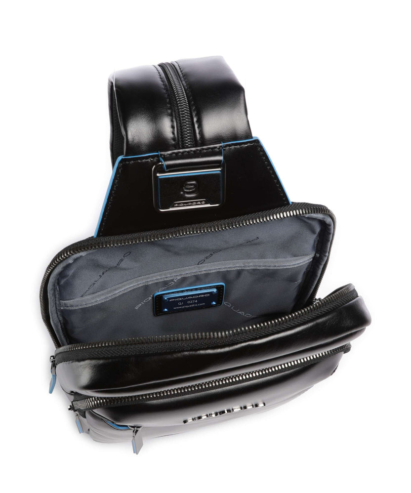 Piquadro Blue Square Sling bag nero