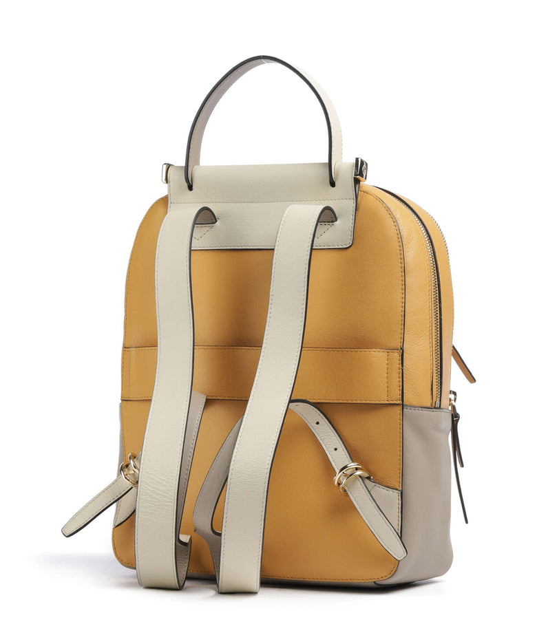 Piquadro Circle Backpack yellow/beige