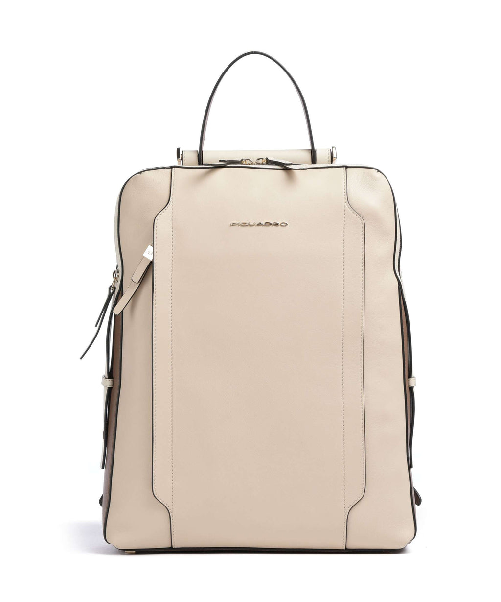 Piquadro Circle Backpack beige/cuoio