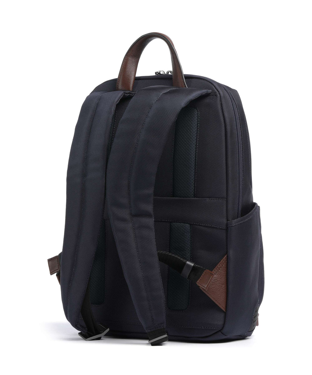 Piquadro Brief 2 LED Laptop backpack blue/cognac