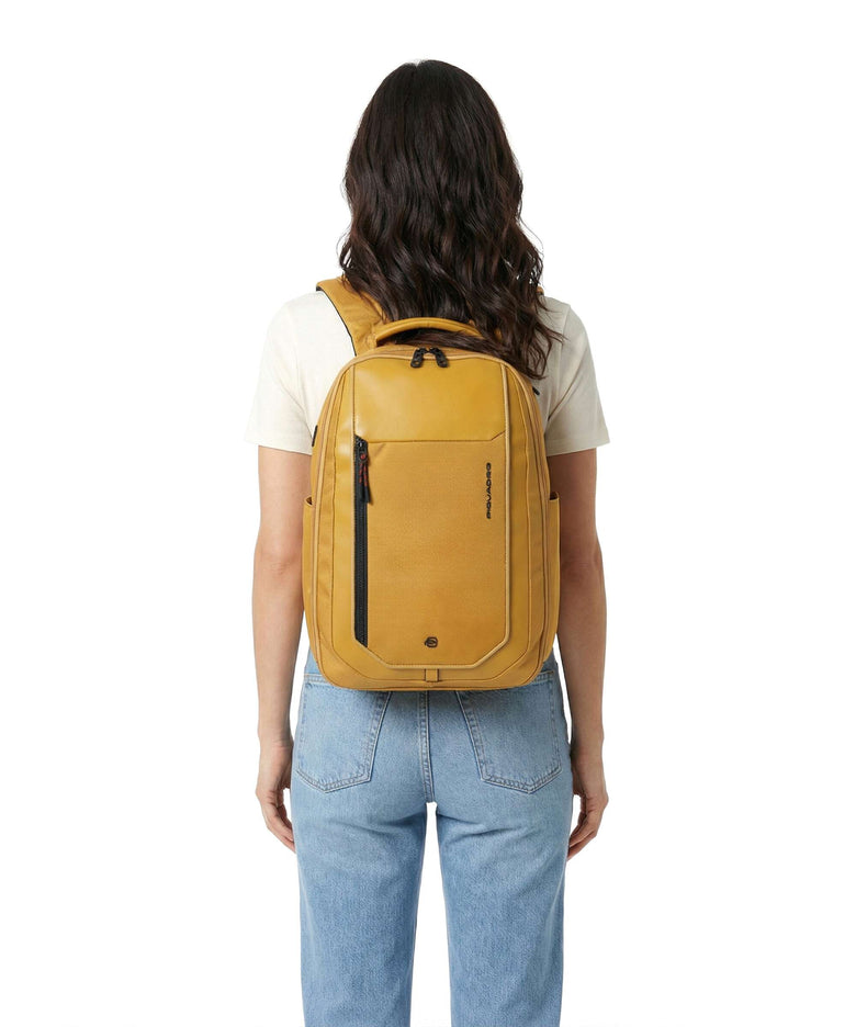 Piquadro Lyss Easyjet Travel backpack yellow