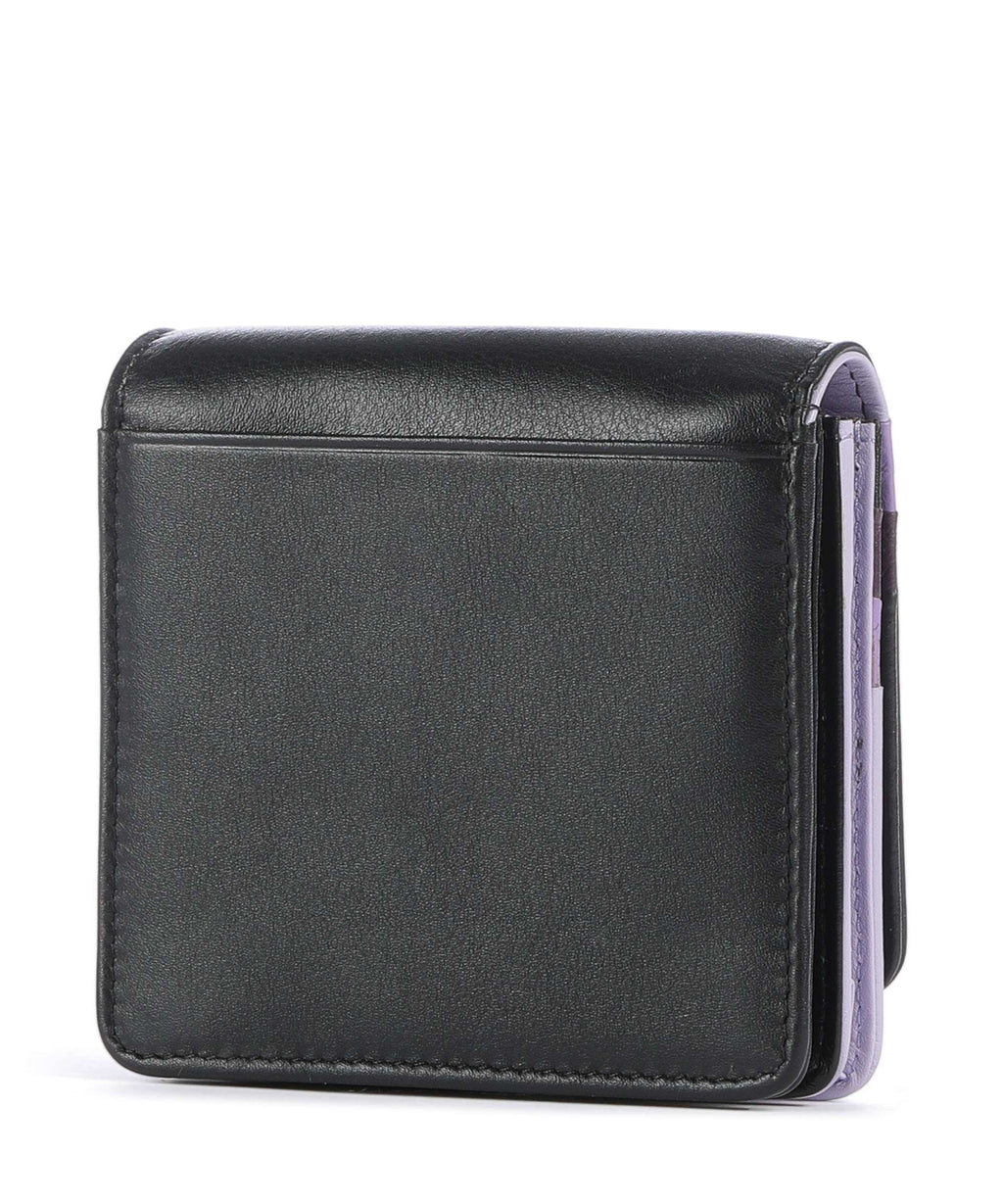 DuDu Bags Flores RFID Wallet black lavender