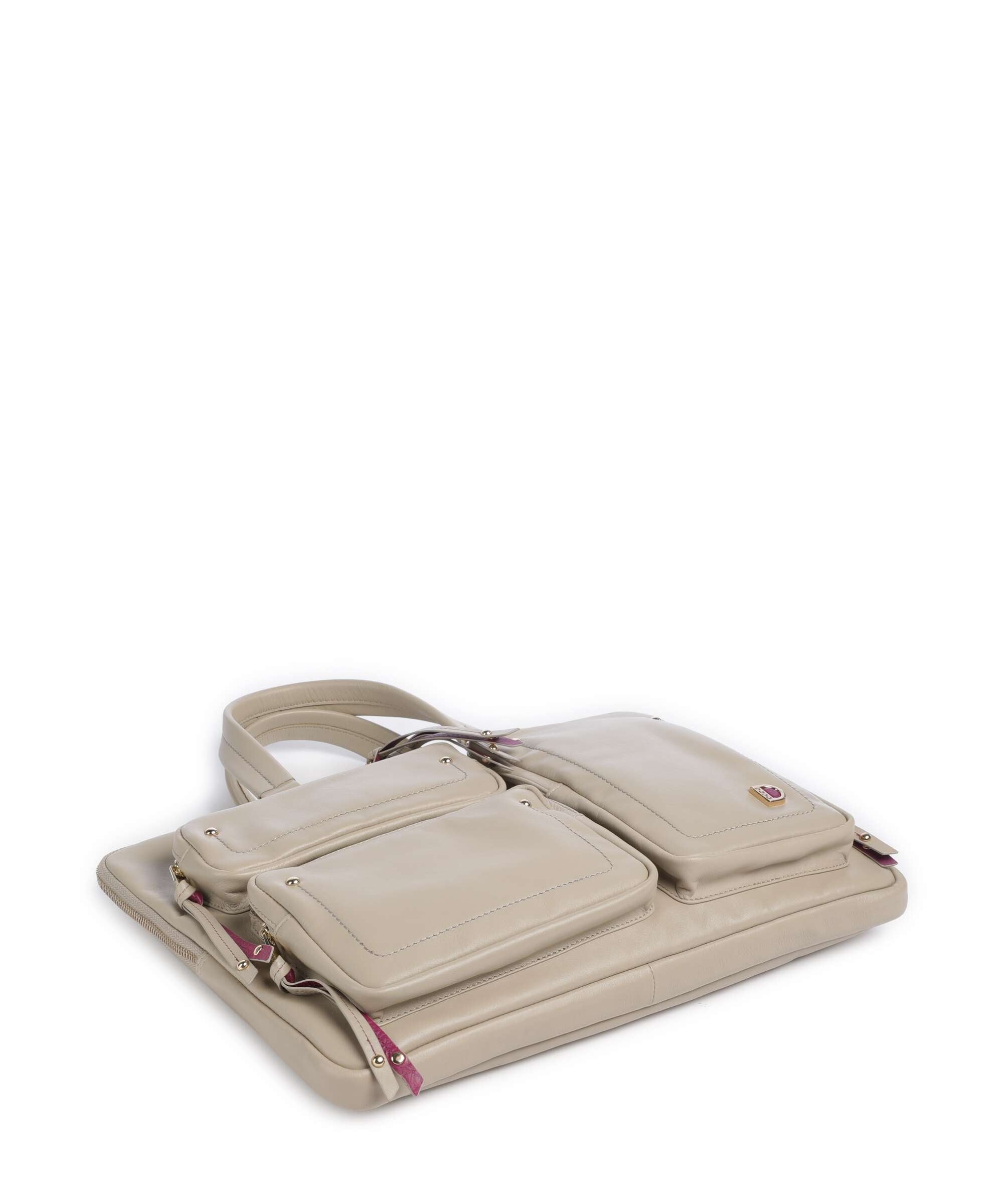 DuDu Bags Pocket Dots Laptop bag sand grey