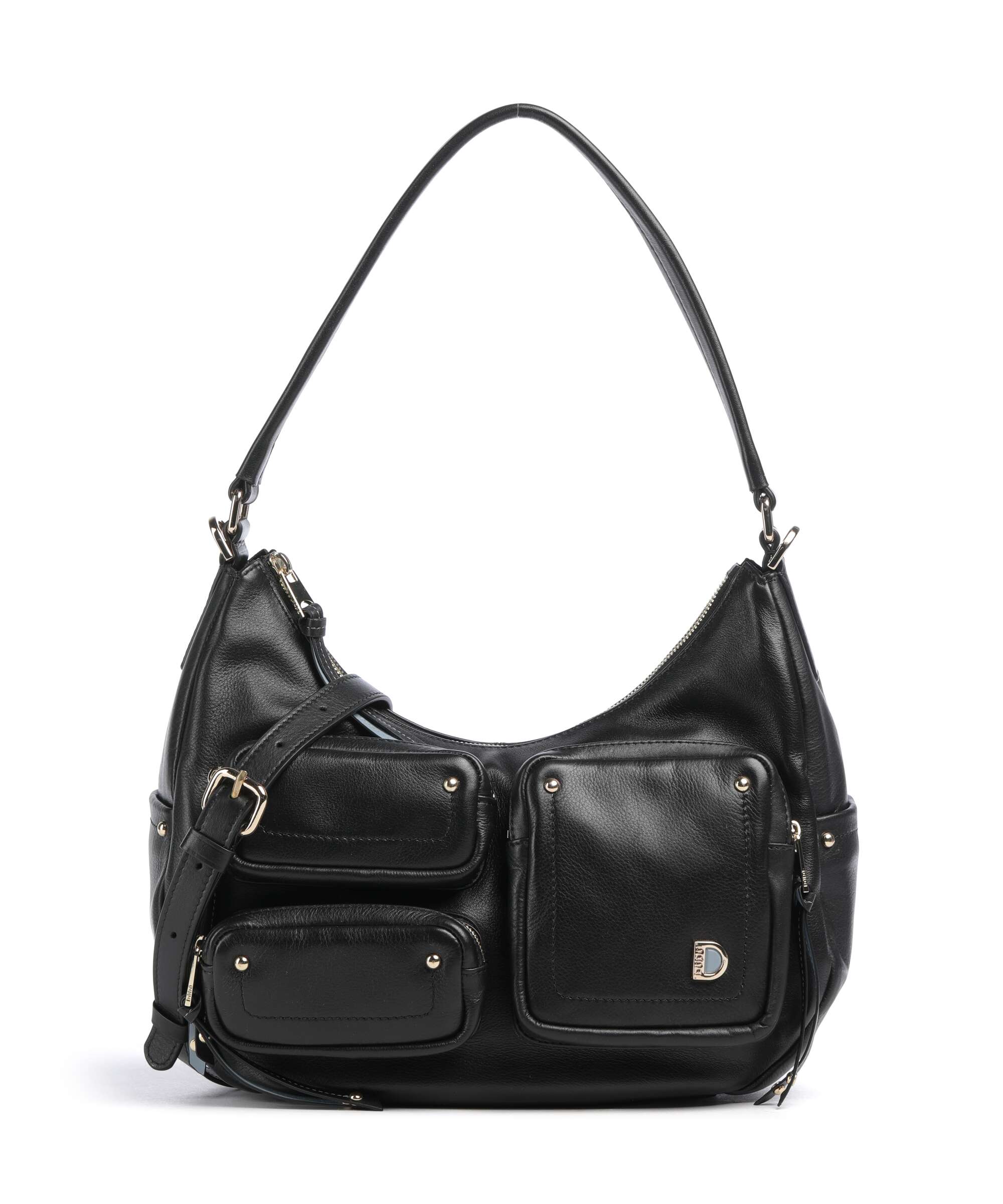 DuDu Bags Pocket City Hobo bag nero