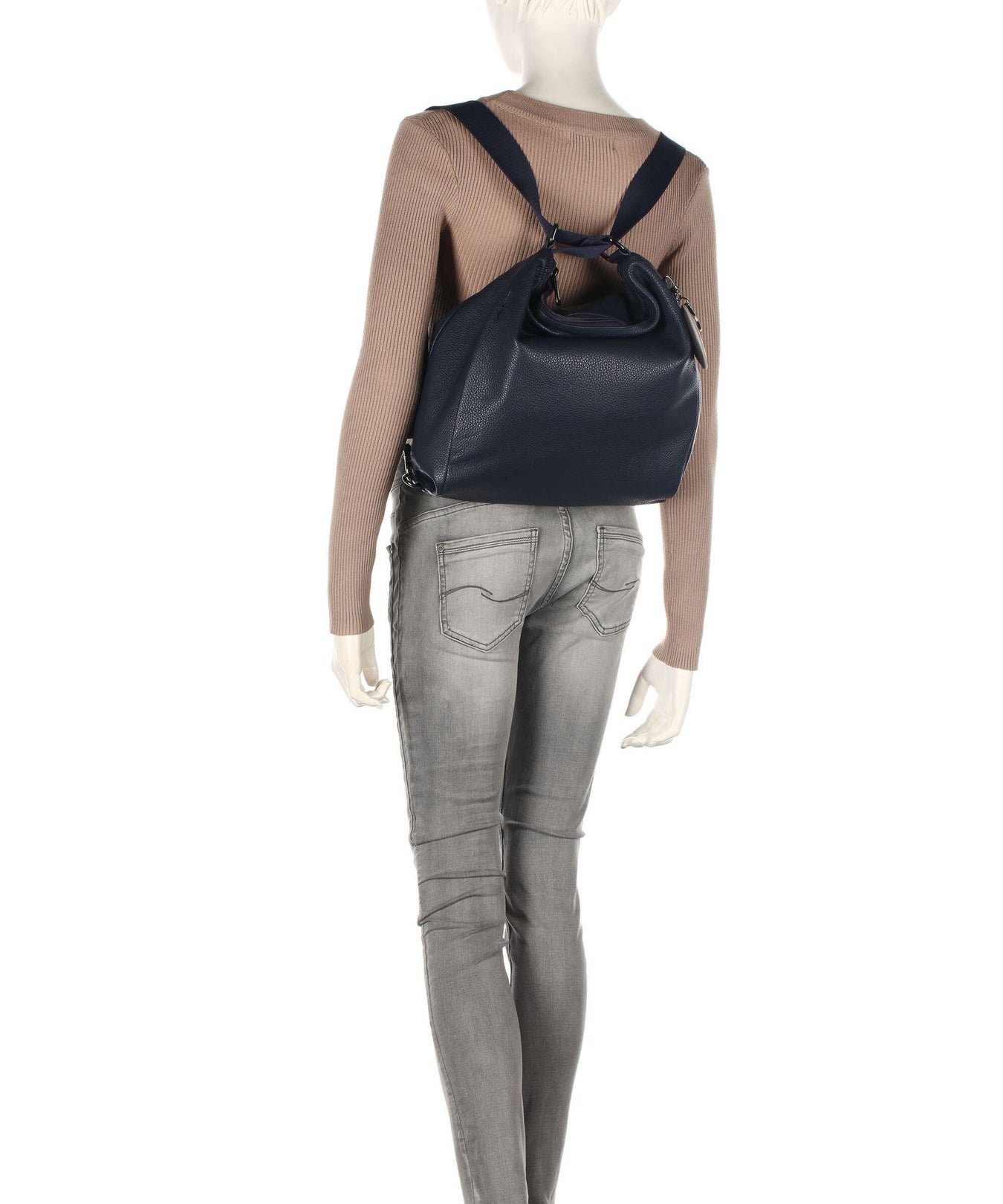 Mandarina Duck Mellow Leather Backpack bag dress blue