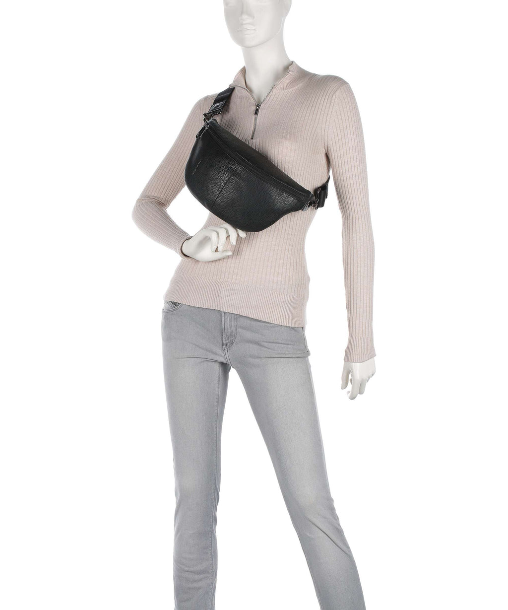 Mandarina Duck Mellow Leather Belt bag nero