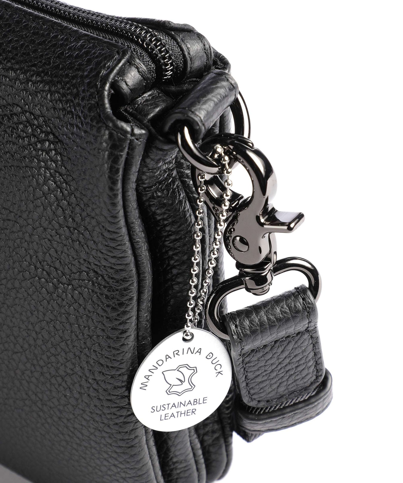 Mandarina Duck Mellow Leather Crossbody bag nero