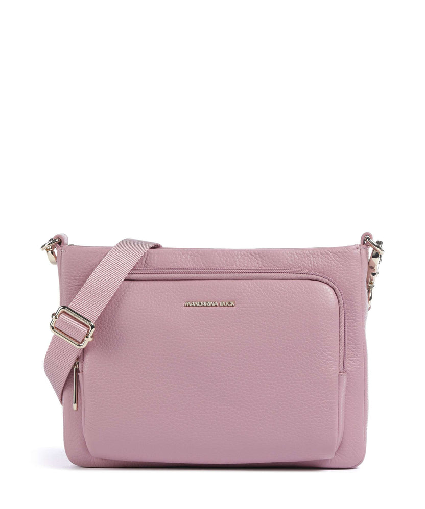 Mandarina Duck Mellow Leather Crossbody bag lilac rose