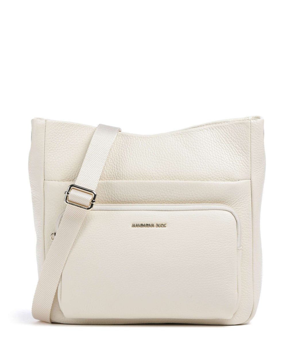 Mandarina Duck Mellow Leather Crossbody bag almond