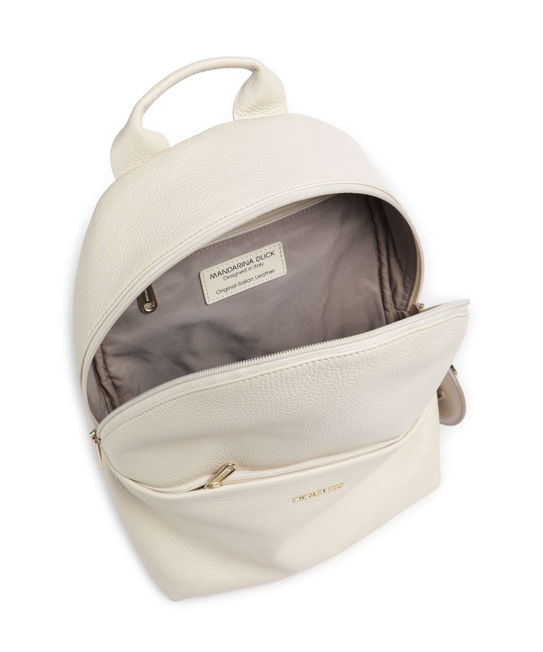 Mandarina Duck Mellow Leather Backpack almond