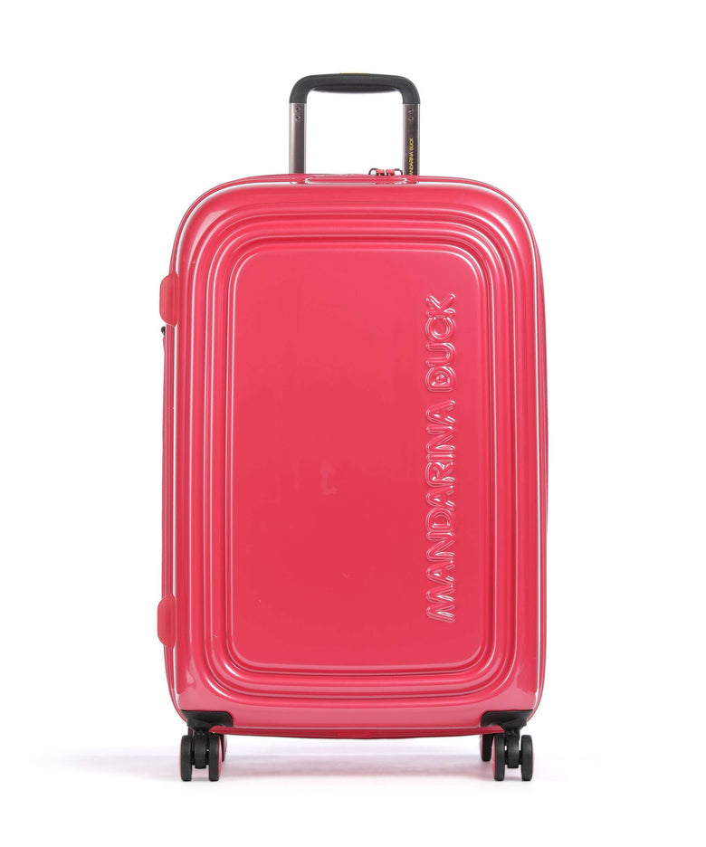 Mandarina Duck Logoduck+ Metal Spinner (4 wheels) raspberry