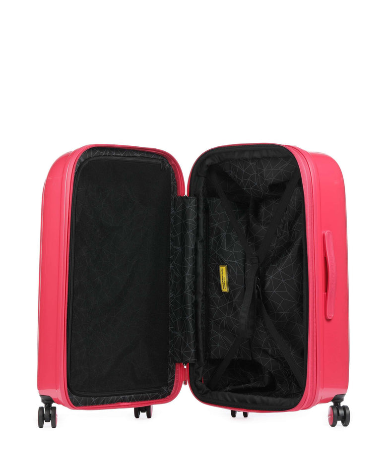 Mandarina Duck Logoduck+ Metal Spinner (4 wheels) raspberry