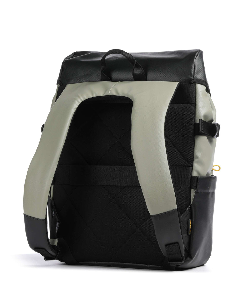Mandarina Duck Coated Laptop backpack mud