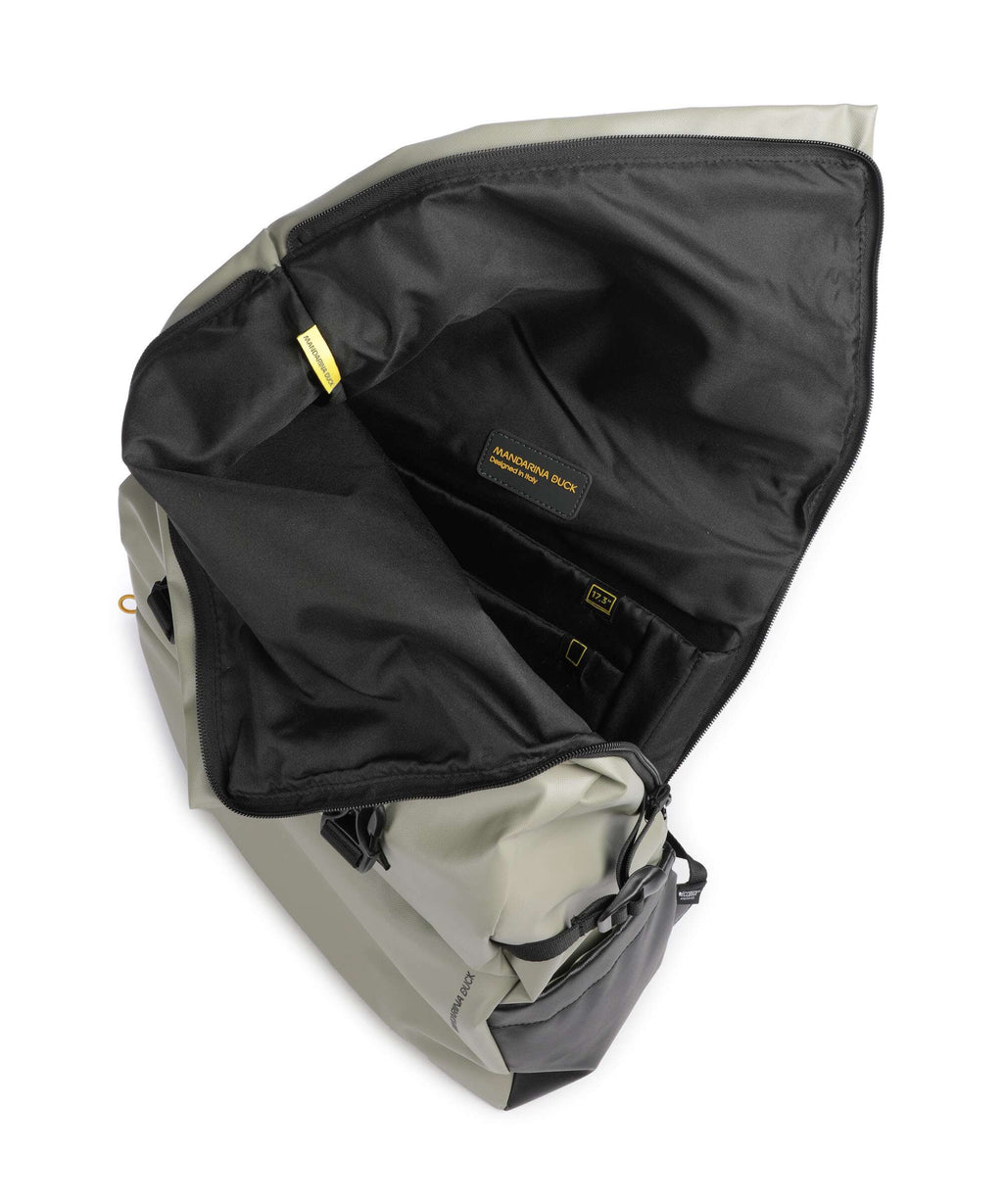 Mandarina Duck Coated Laptop backpack mud