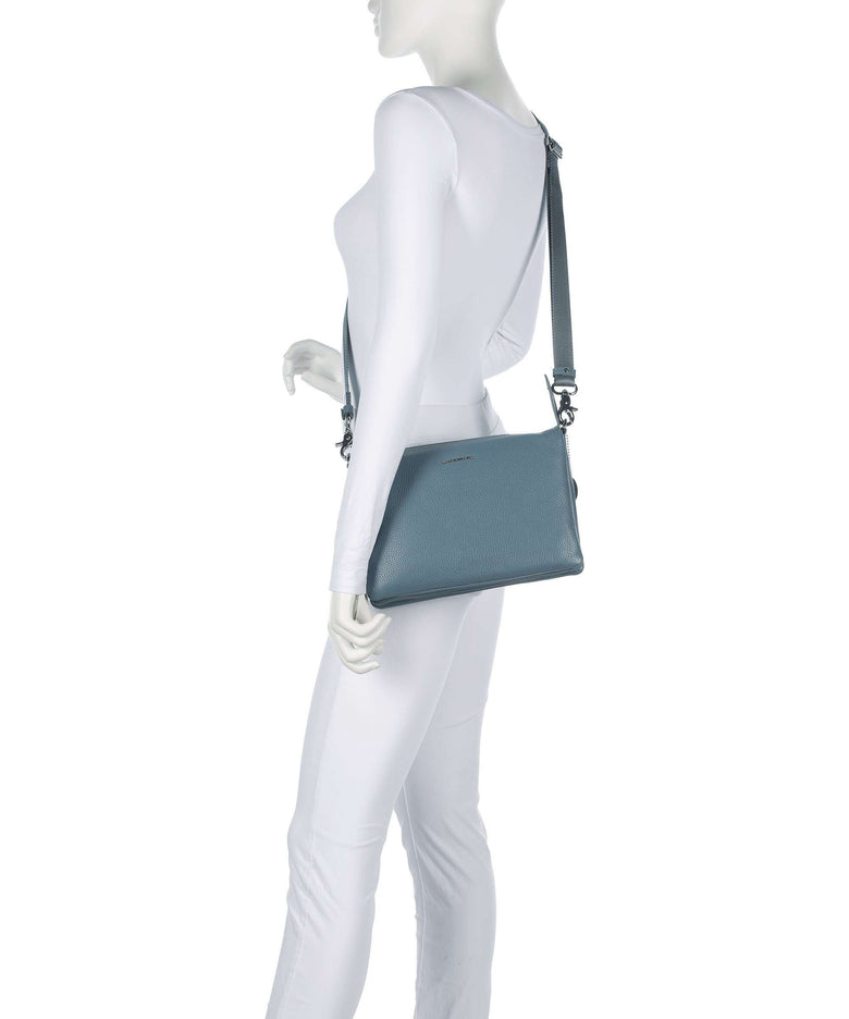 Mandarina Duck Mellow Leather Crossbody bag iron