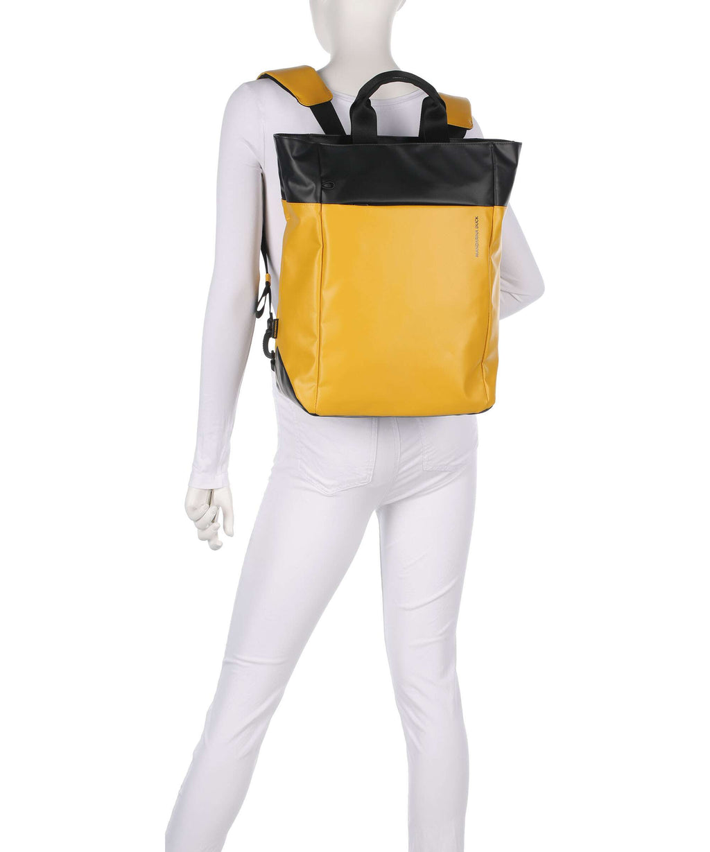 Mandarina Duck Coated Backpack duck yellow