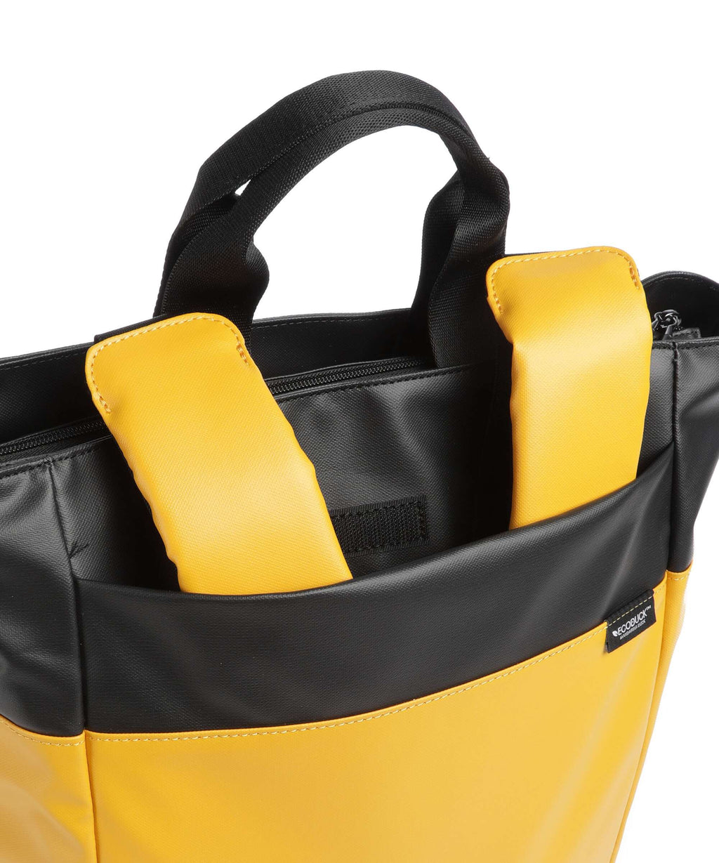 Mandarina Duck Coated Backpack duck yellow