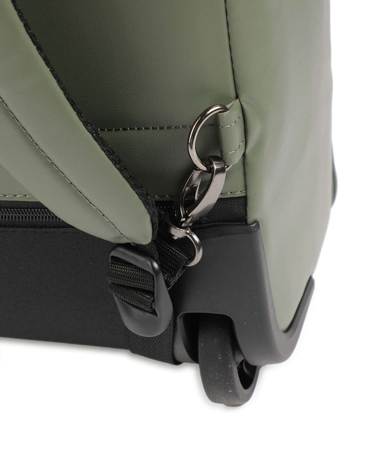 Mandarina Duck Eco Coated Backpack with wheels pine green