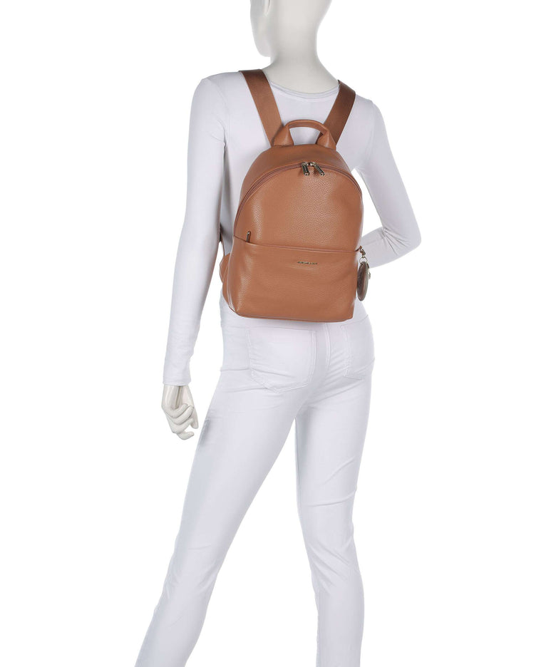 Mandarina Duck Mellow Leather Backpack pecan nut