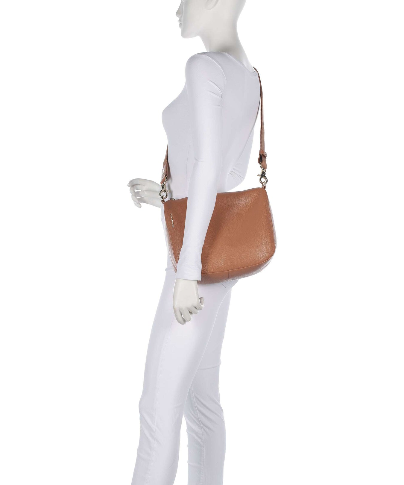 Mandarina Duck Mellow Leather Crossbody bag pecan nut