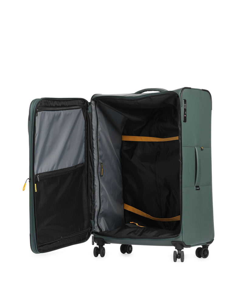 Mandarina Duck Eco Coated Spinner (4 wheels) deep green