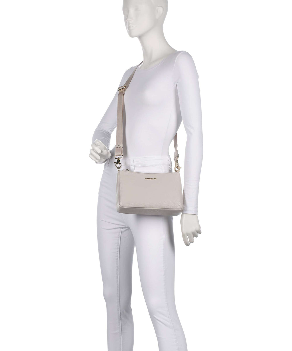Mandarina Duck Mellow Leather Crossbody bag cocoon