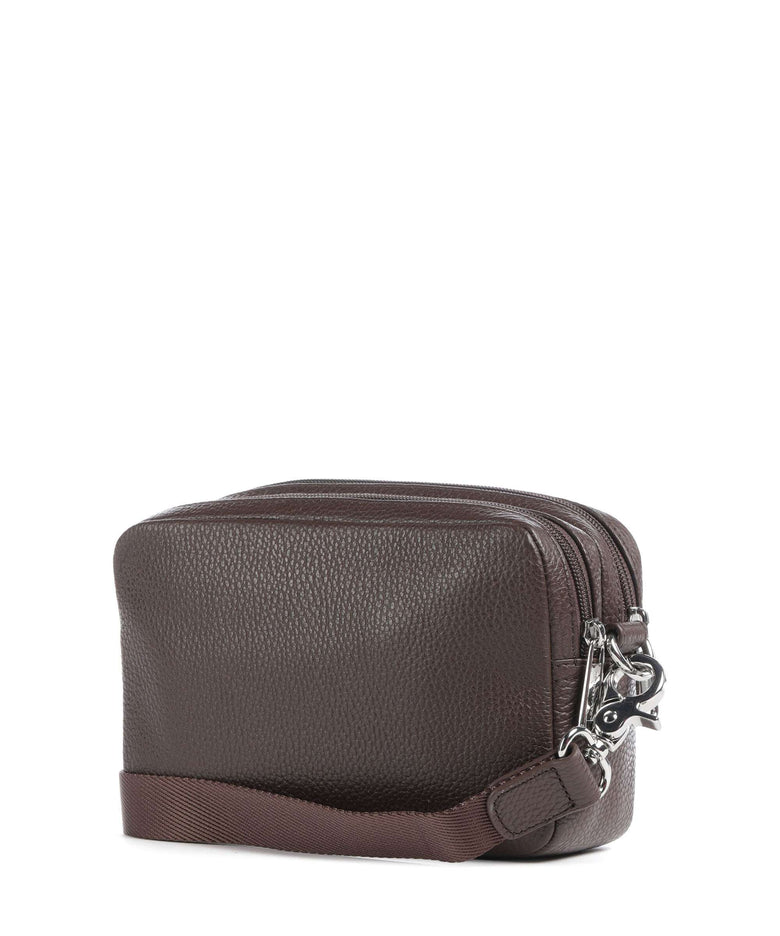 Mandarina Duck Mellow Leather Crossbody bag espresso