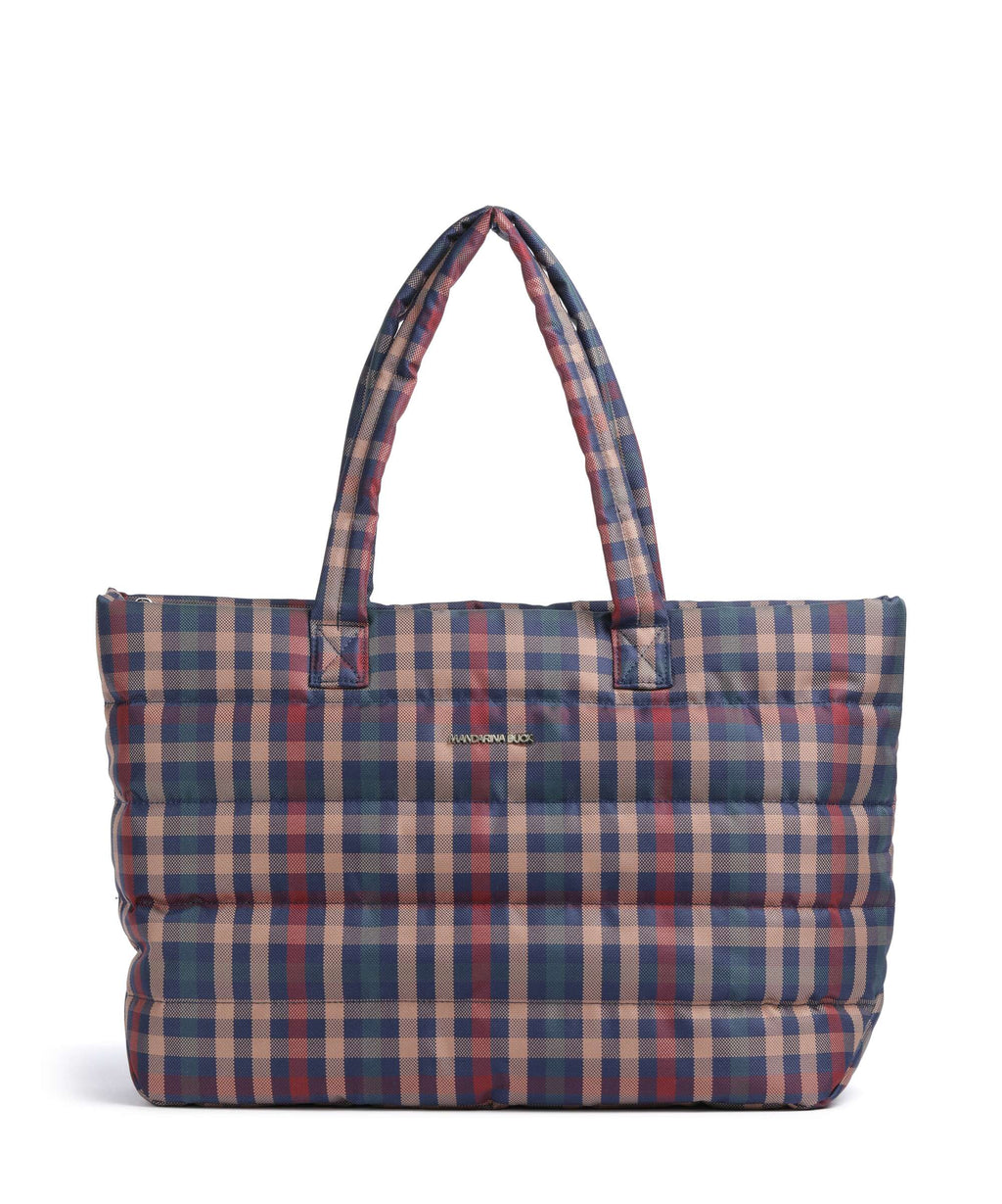 Mandarina Duck Tartan Tote bag tartan brown