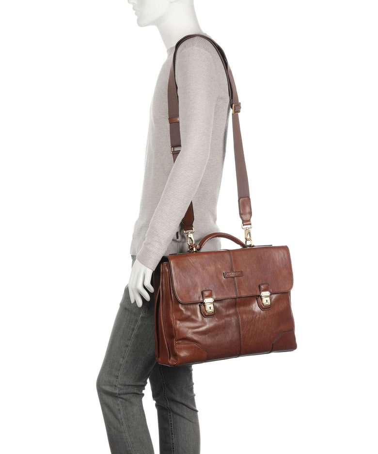 The Bridge Vespucci Briefcase marrone