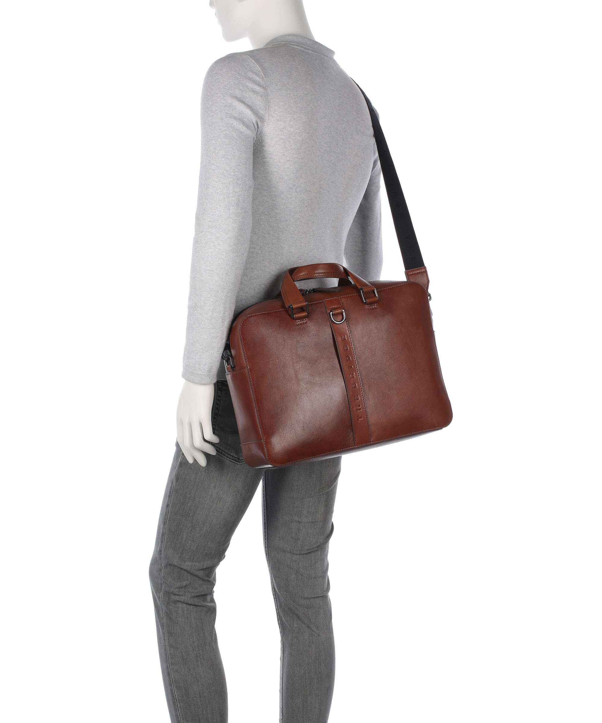 The Bridge Giacomo Briefcase brown