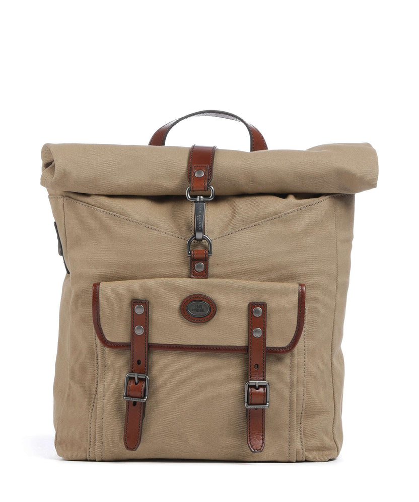The Bridge Guido Rolltop backpack natural