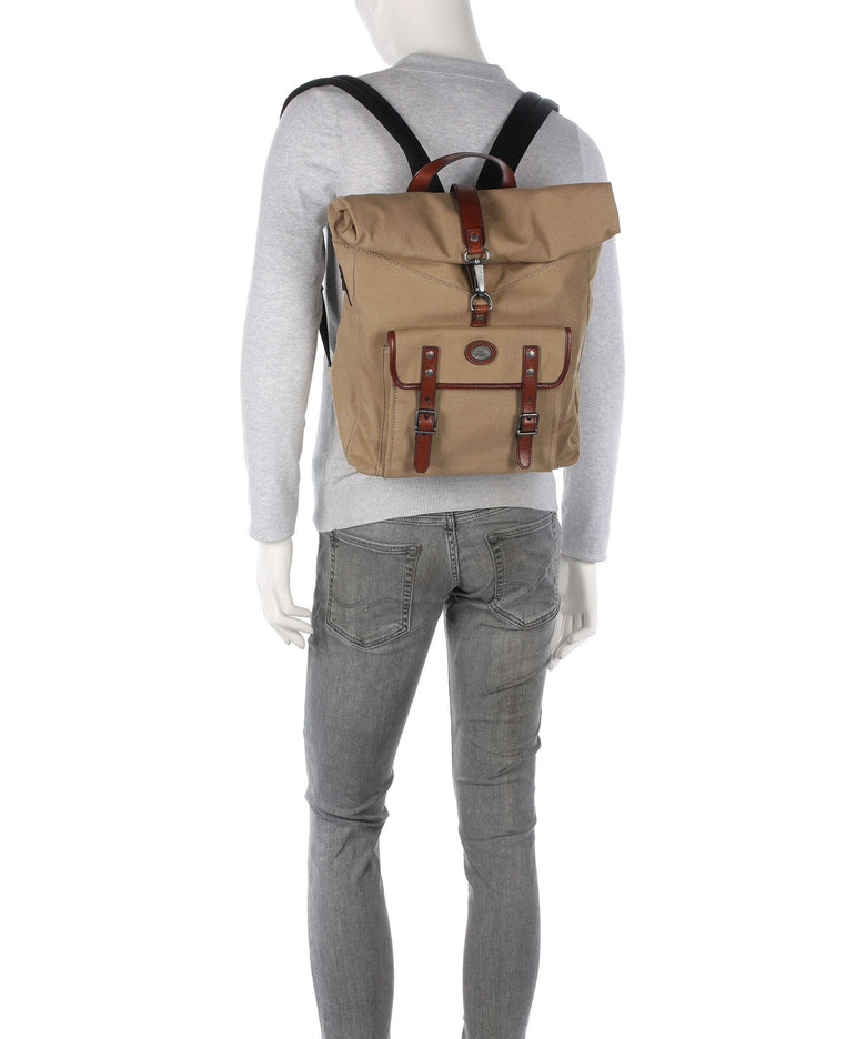 The Bridge Guido Rolltop backpack natural