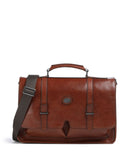 The Bridge Isaia Porte-document marrone/rut scamosciato opaco